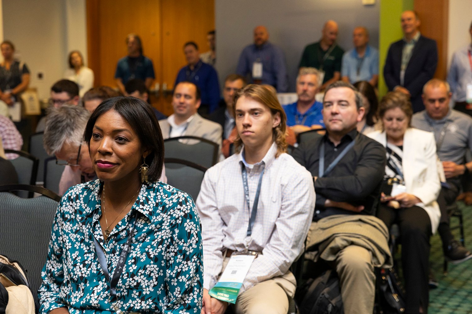 Annual AAAE Conference attendees intently listening to a presentation.