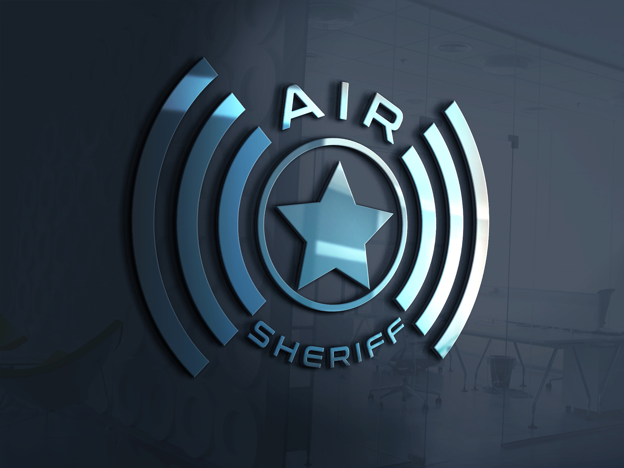 AirSHeriff 3d logo