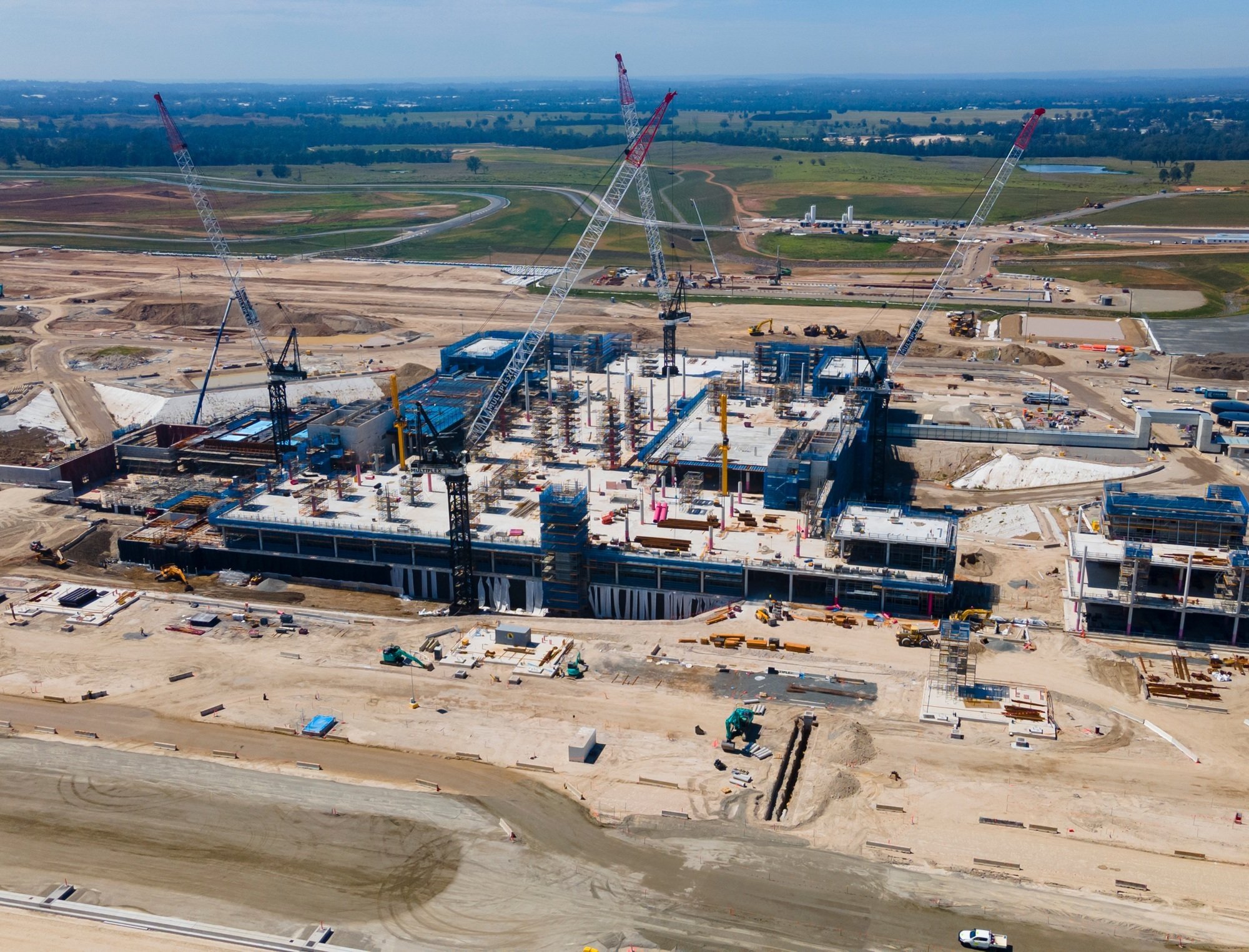 Construction at an airport