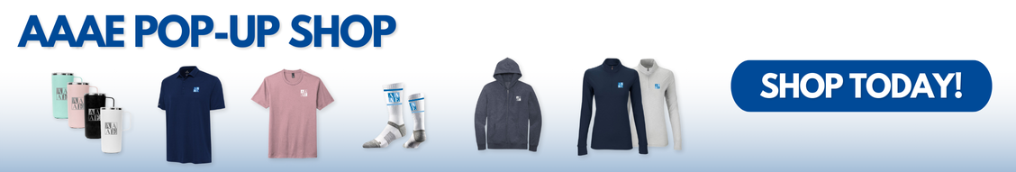 AAAE Pop-Up Shop Website Banner